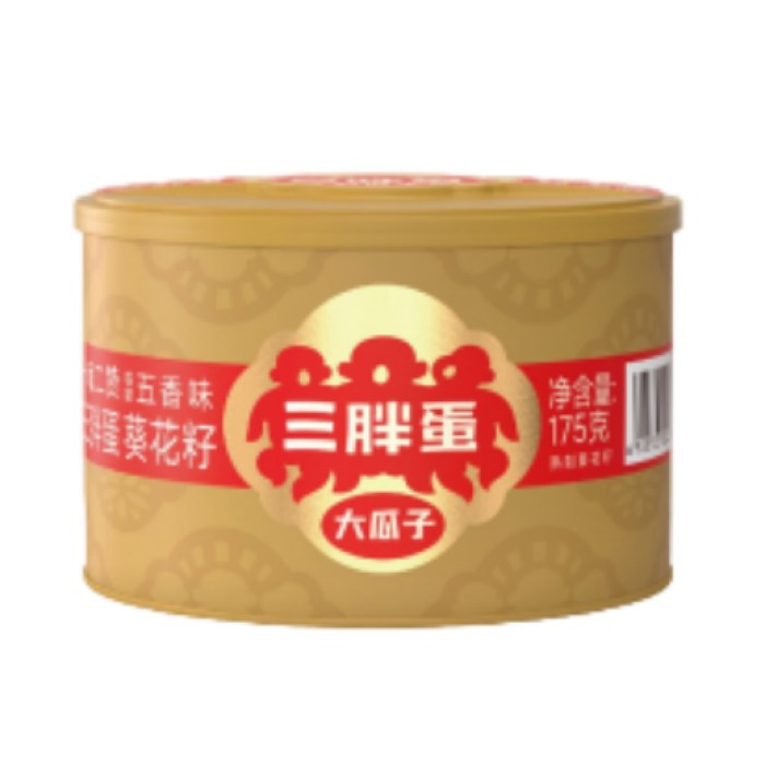 三胖蛋五香瓜子罐装---175g/罐*4罐