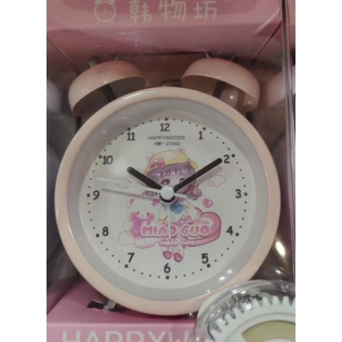 HWF-Z5460喵果妹妹金属闹钟3寸（款式随机发货）
