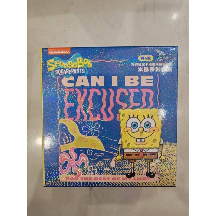 潮玩海绵宝宝卡通形象授权产品-水晶系列手表惊喜盲盒