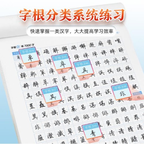 墨点字帖：字根速练7000字行楷
