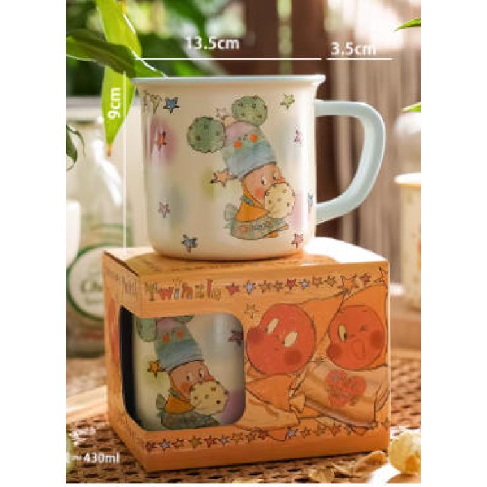 棉花糖星星人仿搪瓷杯