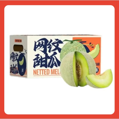 网纹蜜瓜 2粒装 净重4-5斤