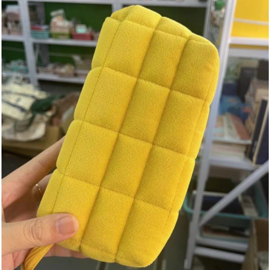 ＃国誉WSG-KUK261Y收纳包·NEMUNEMU枕枕包中号黄色