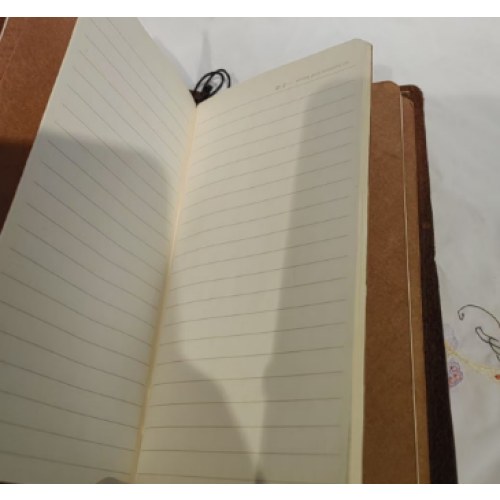 小手帐橘红配咖（绑绳）