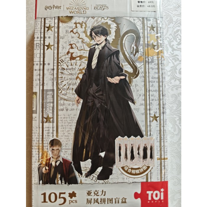 拼图105片-亚克力屏风拼图盲盒-哈利波特