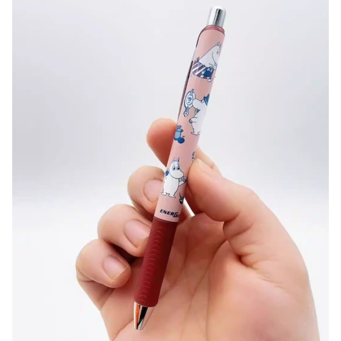 日本pentel派通BLN75姆明亚美系列限定款0.5mm按动速干中性笔