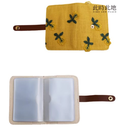 布艺收纳卡夹黄菊花