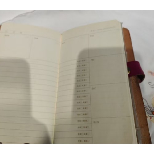 小手帐叶子枚红色