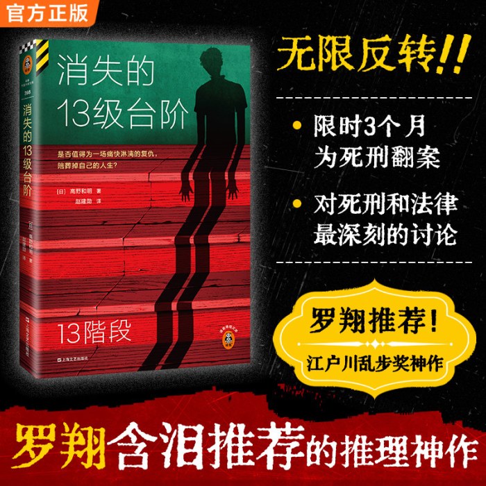 消失的13级**阶 新版 罗翔推荐 长销数年 持续霸榜 江户川乱步奖作品 是否值得为痛快复仇，陪葬掉人生？读客悬疑文库