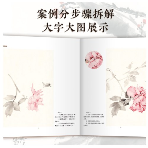 中国画零基础教程书籍临摹画册水墨画集图册范本没骨入门教程