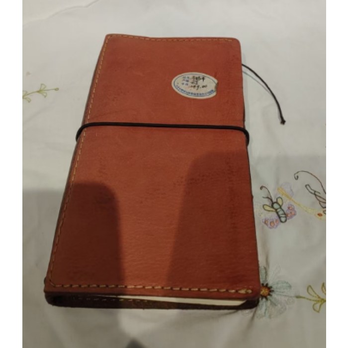 小手帐橘红配咖（绑绳）