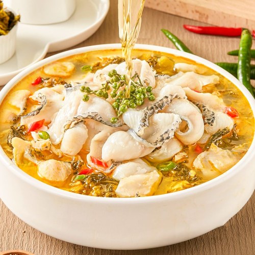 天海藏金汤酸菜鱼430g/袋 新鲜黑鱼片半成品