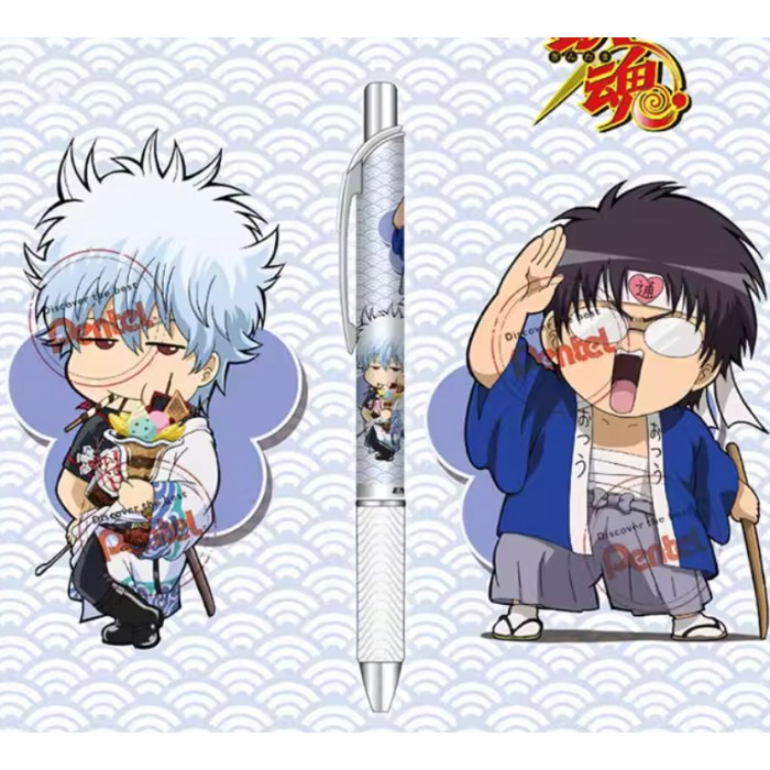 限定款日本派通银魂BLN75中性笔按动式速干黑色0.5mm考试水笔