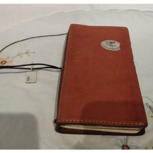 小手帐橘红配咖（绑绳）