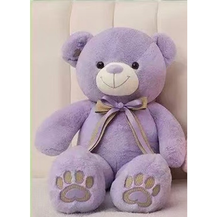 90CM紫色丝带熊