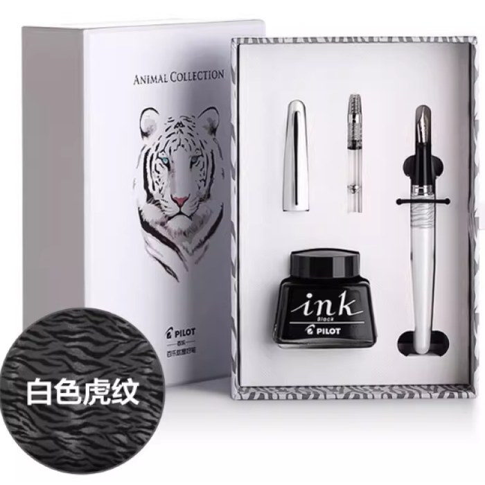 百乐88G-F白虎纹钢笔(礼盒装)