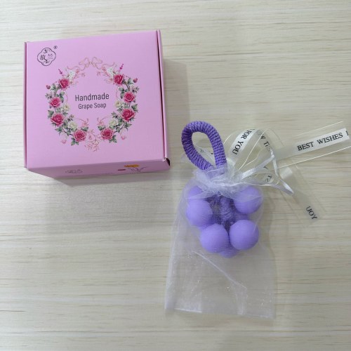 9粒马卡龙紫手工皂