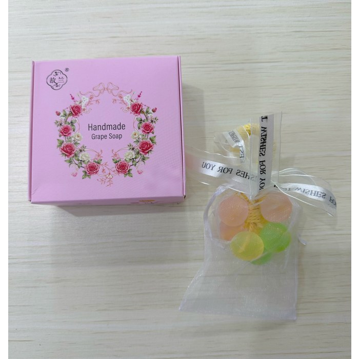 9粒水晶彩色手工皂