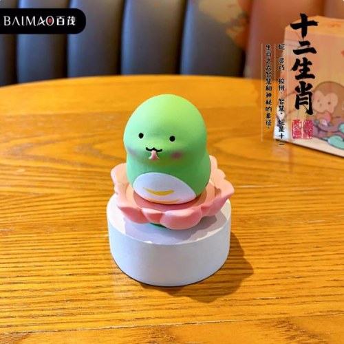 BS0143-13好运连连十二生肖摆件-画蛇添福