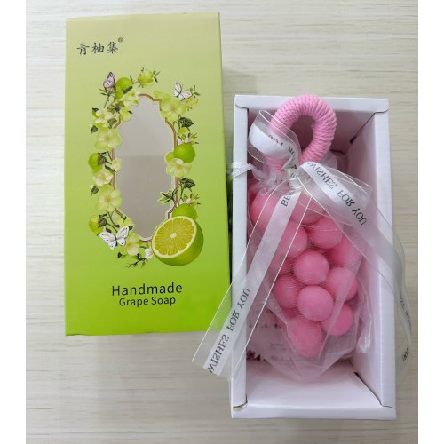 马卡龙葡萄手工皂（粉色）