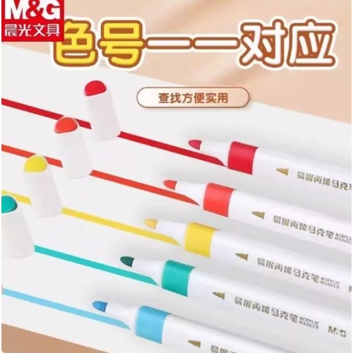 晨光丙烯易握马克笔PLUS12＋2色APMT80C1