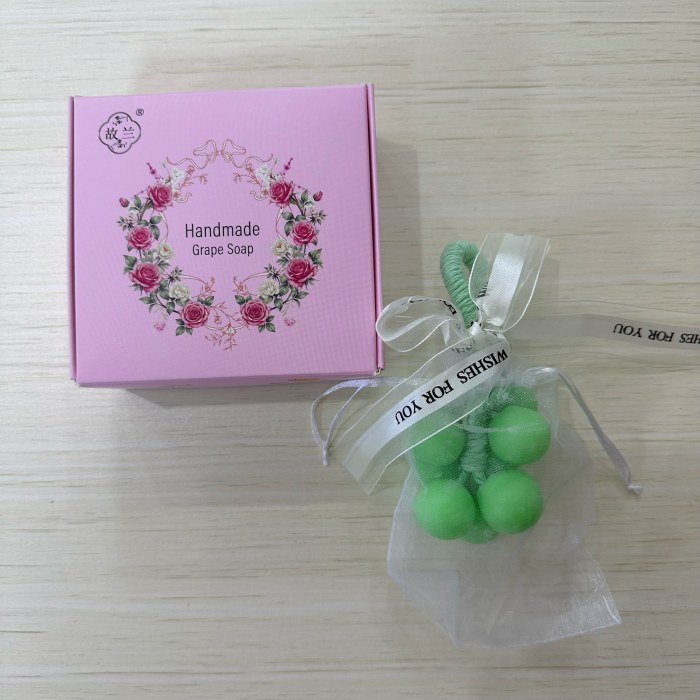 9粒马卡龙绿手工皂