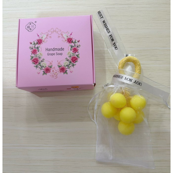 9粒马卡龙黄手工皂
