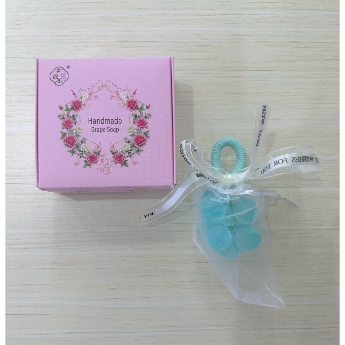9粒水晶蓝葡萄手工皂