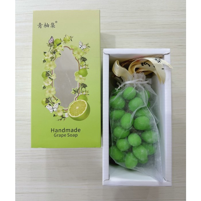 马卡龙葡萄手工皂（绿色）