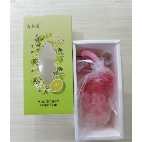 渐变粉水晶葡萄手工皂
