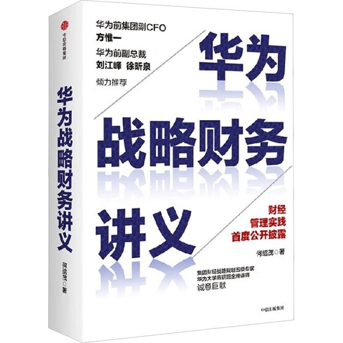 华为战略财务讲义战略管理何绍茂 著 中信出版社