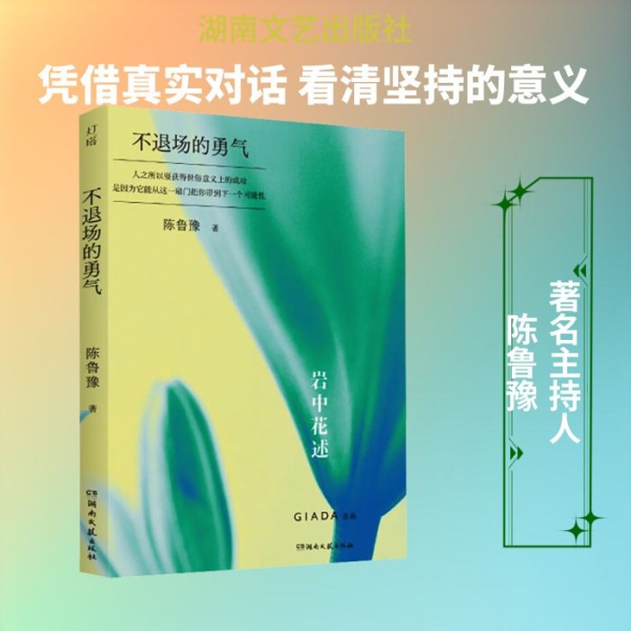 岩中花述 不退场的勇气  陈鲁豫