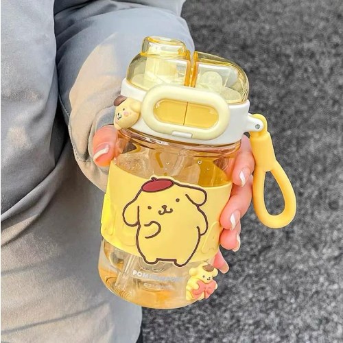 ＃CH-2415眼镜双饮塑料杯小号490ml（布丁狗）