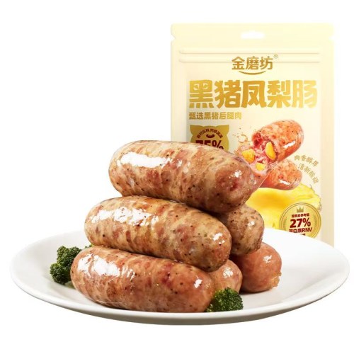 金磨坊黑猪凤梨肠150g独立包装