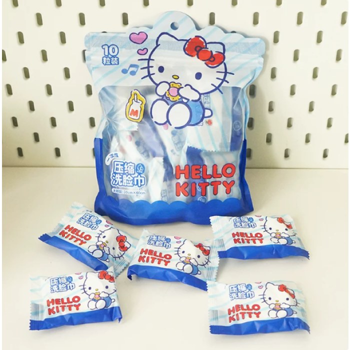 JL-036（蓝K）一次性压缩大毛巾蓝色K（10粒装）