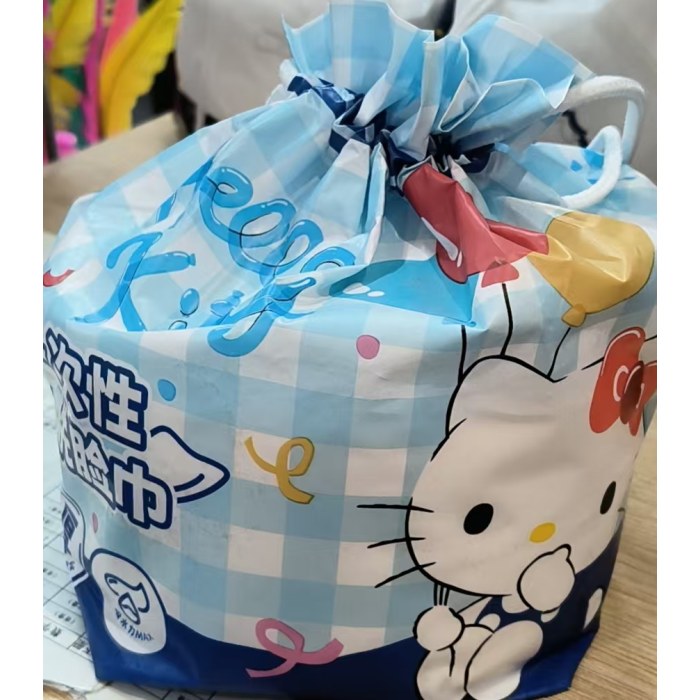 JL-029三丽鸥家族系列洁面柔巾260g卷巾（蓝K）