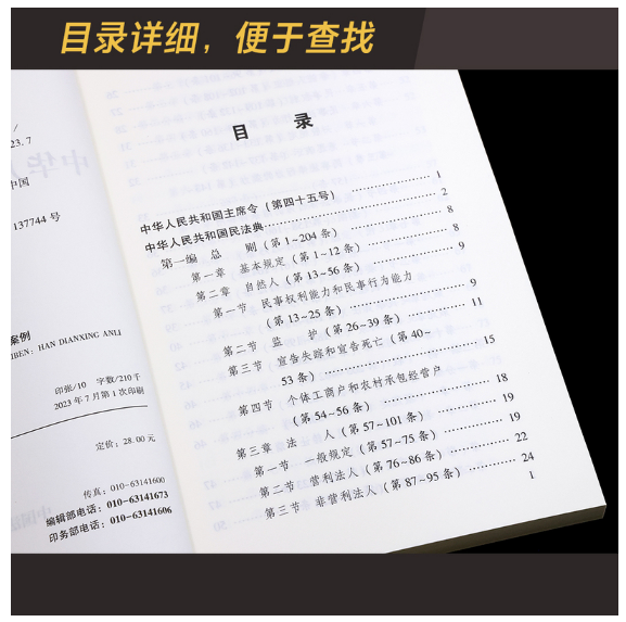 中华人民共和国民法典(大字本)(含典型案例)