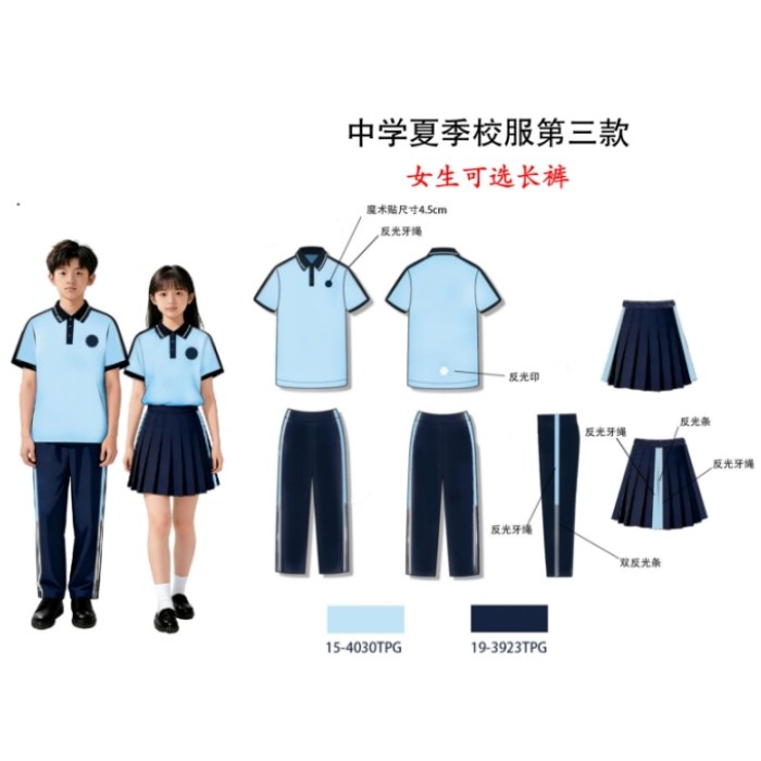 【预售】辽宁省沈阳市初中生夏季校服第三款