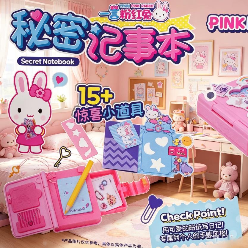 一言粉红兔YY37035-过家家玩具记事本