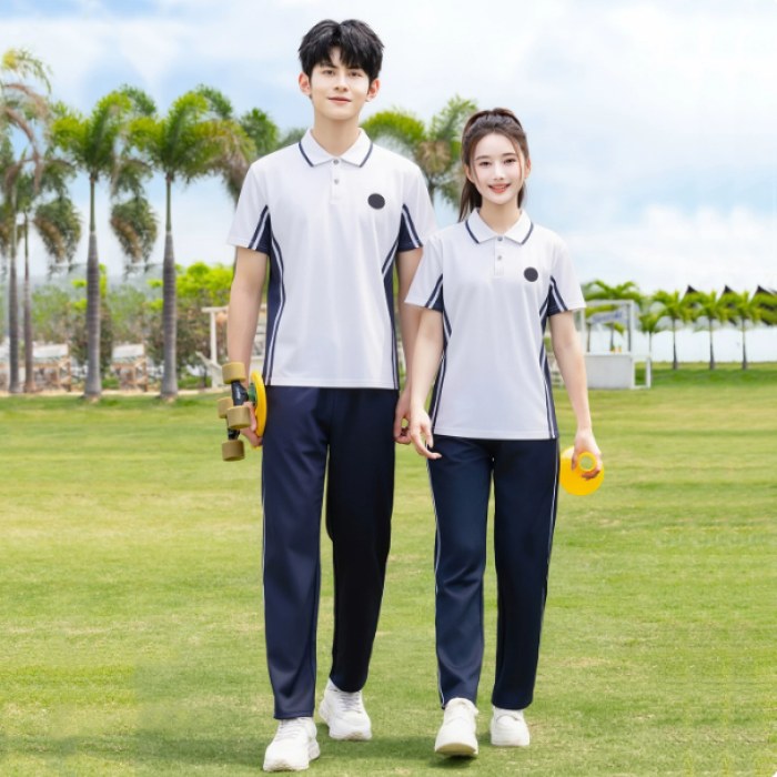 鞍山市高中夏季/秋季套装校服