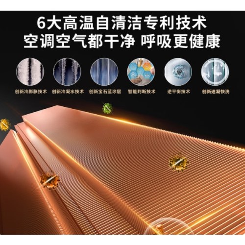 海尔出品统帅空调超省电SE 1.5匹超一级冷暖变频空调挂机挂式 双排铜管蒸发器京东严选KFR-35GW/LJD1-1