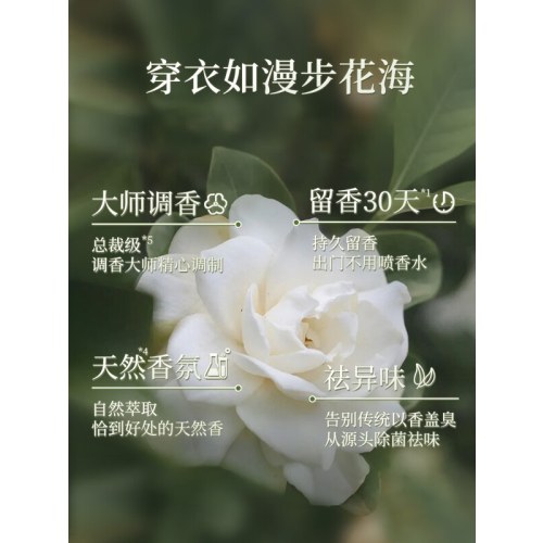 SukGarden蔬果园天然茉莉白山茶精油香氛3D洗衣凝珠