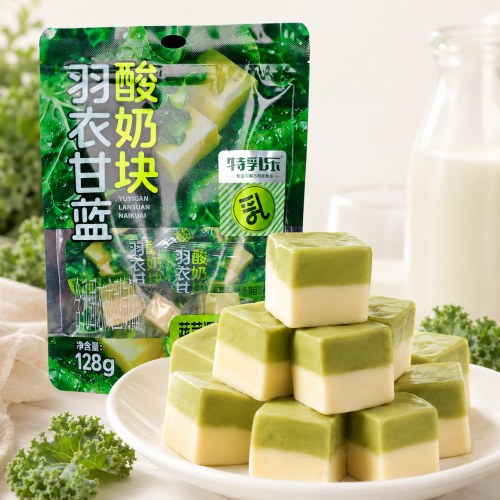 羽衣甘蓝酸奶块