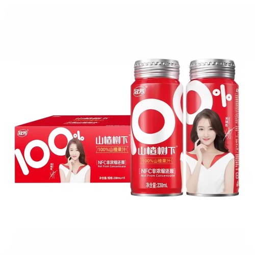 山楂树下100%山楂果汁NFC非浓缩还原230ml整箱儿童饮料